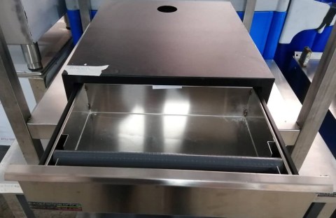 μεταχειρισμένο μονο συρταρι καφε - secondhandinox