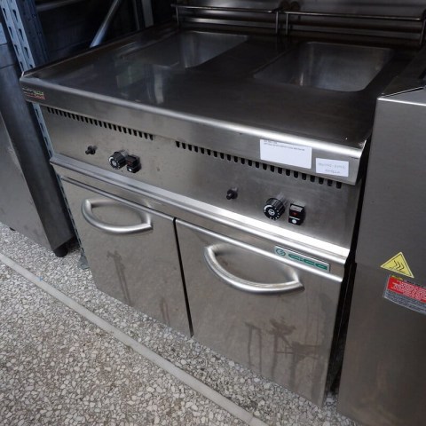 Φριτέζα Αερίου Διπλή 12Lt GIGA - 80x70x104 - (002.2990)